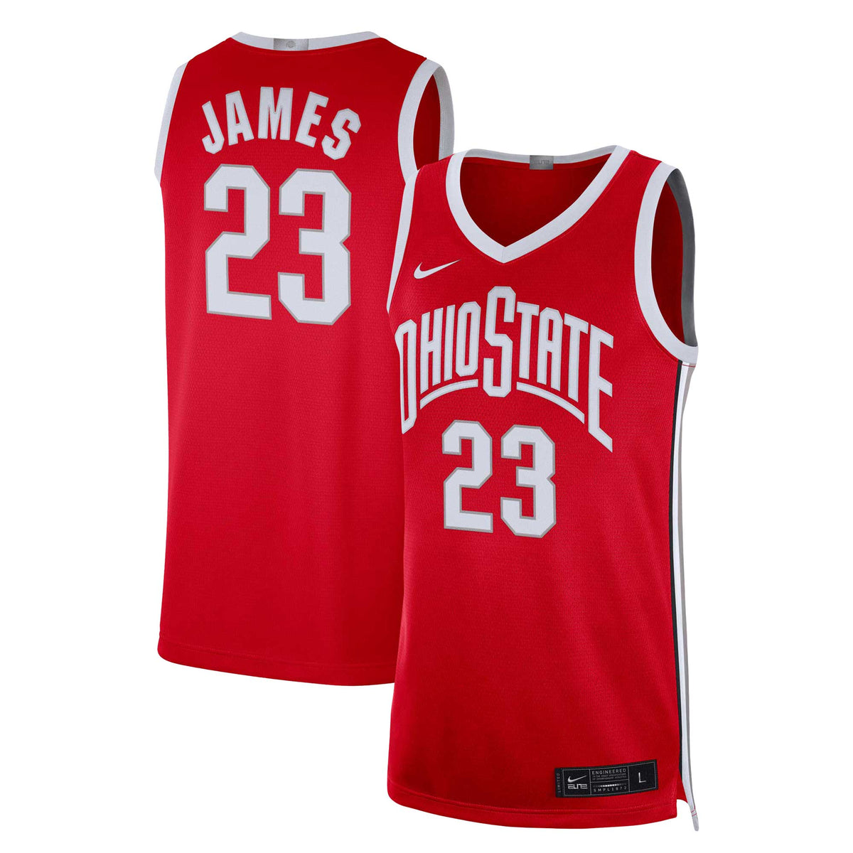 NCAA Ohio College Basketball Jersey - Lebron James - Mens product image 2, provided for visual reference and product detail