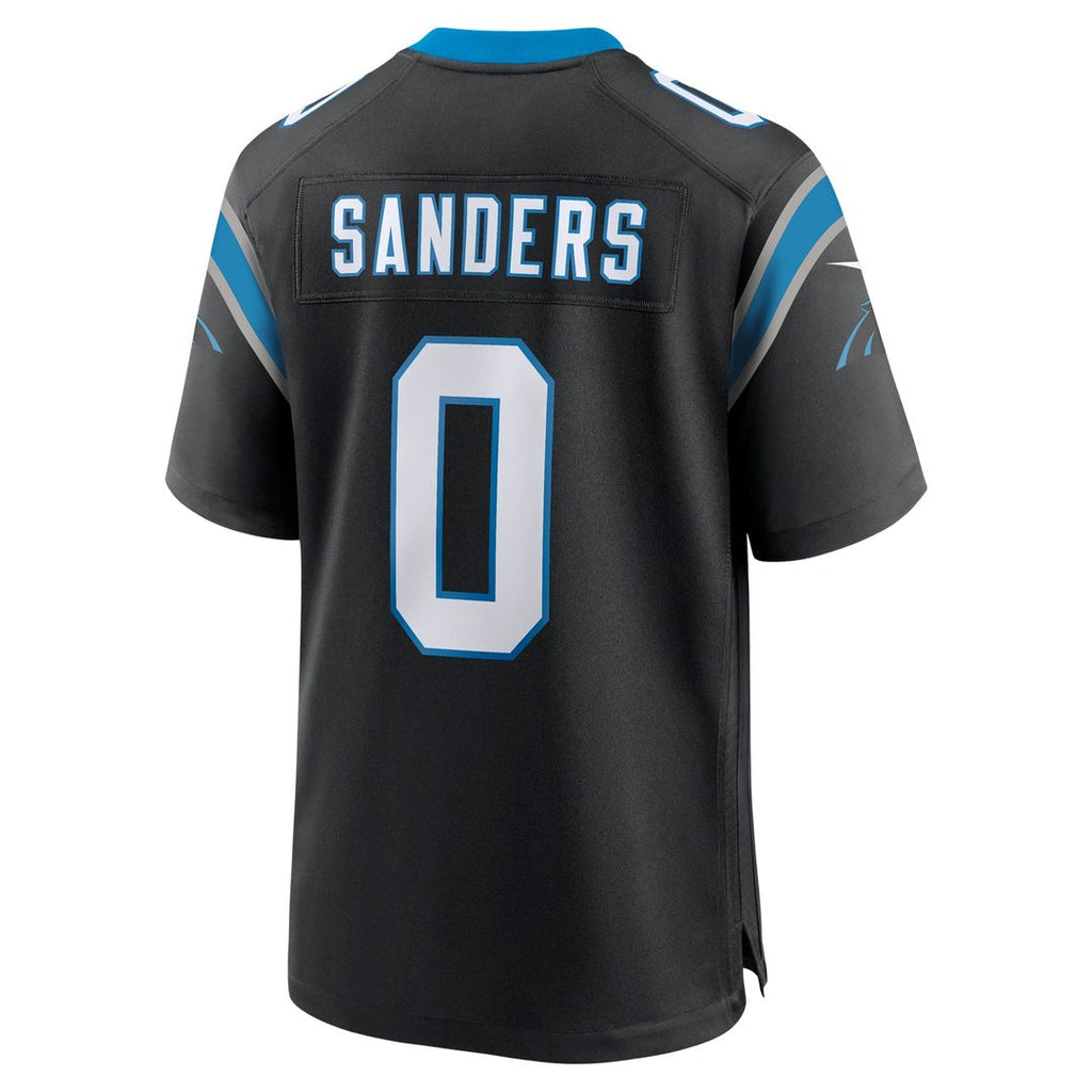 Carolina Panthers Ja'Tavion Sanders Black Game Jersey product image 3, provided for visual reference and product detail