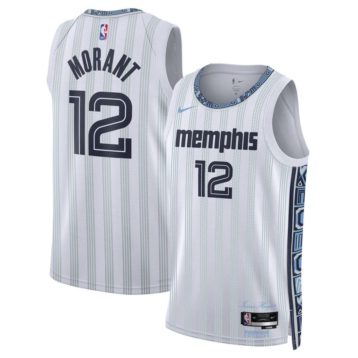 Memphis Grizzlies 2025/26 City Edition Swingman Basketball Jersey - Gray - Ja Morant - Unisex product image 1, provided for