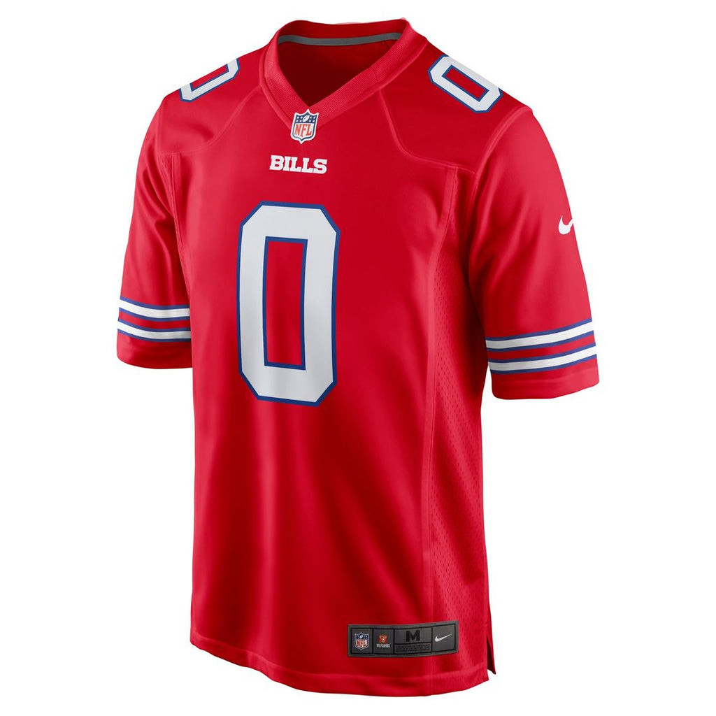 Buffalo Bills Keon Coleman Red Alternate Game Jersey product image 2, provided for visual reference and product detail review
