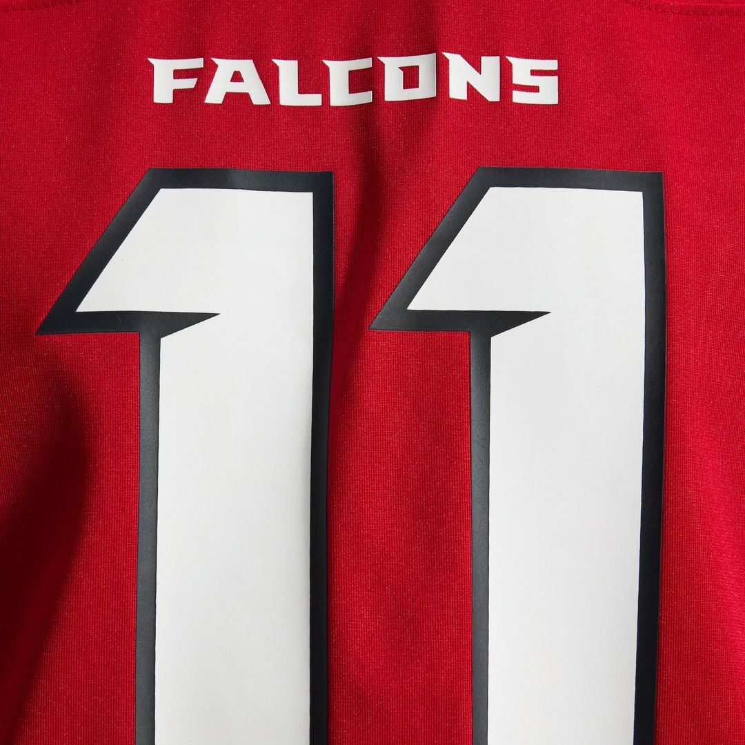 Atlanta Falcons Jalon Walker Red Game Jersey product image 24, provided for visual reference and product detail review