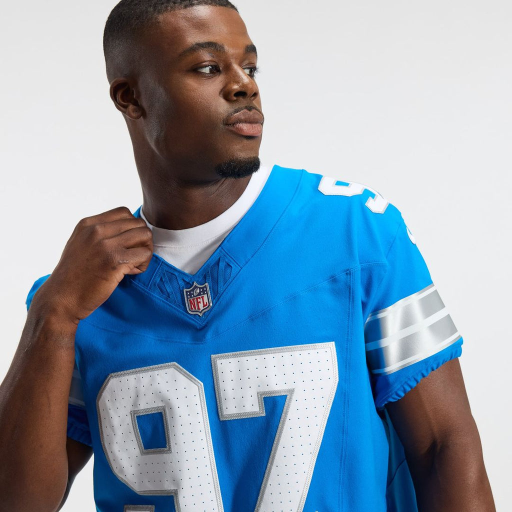 Detroit Lions Aidan Hutchinson Black Alternate Vapor F.U.S.E. Elite Jersey product image 28, provided for visual reference