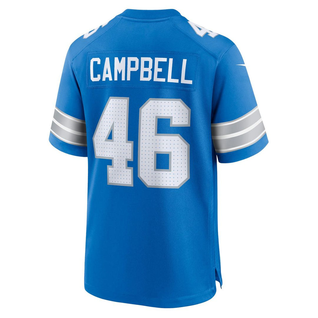Detroit Lions Jack Campbell Black 2nd Alternate Game Jersey product image 15, provided for visual reference and product