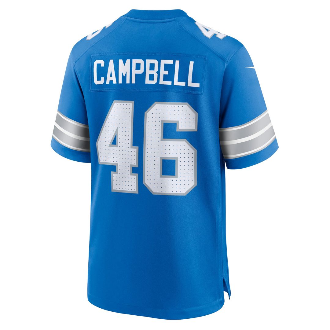 Detroit Lions Jack Campbell White White Game Jersey product image 9, provided for visual reference and product detail review