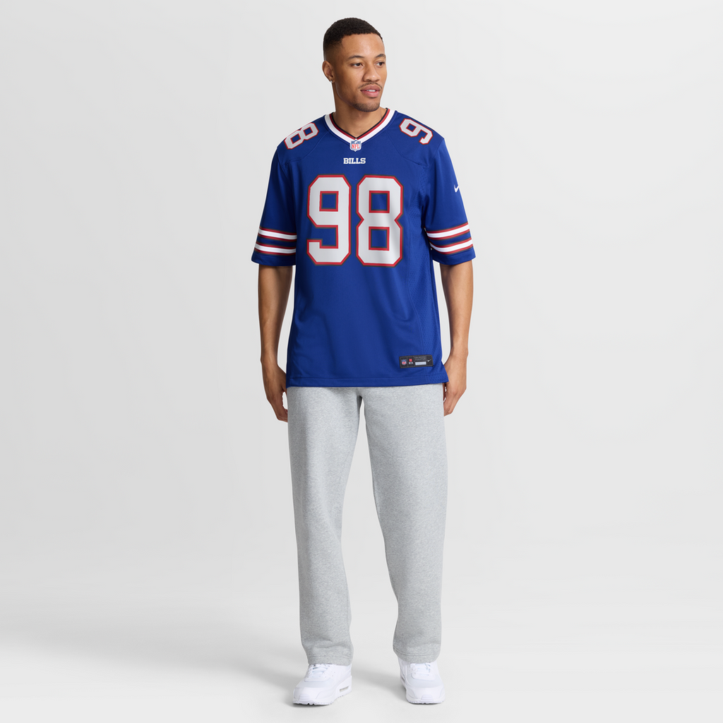 Buffalo Bills T.J. Sanders Royal Team Game Jersey product image 7, provided for visual reference and product detail review