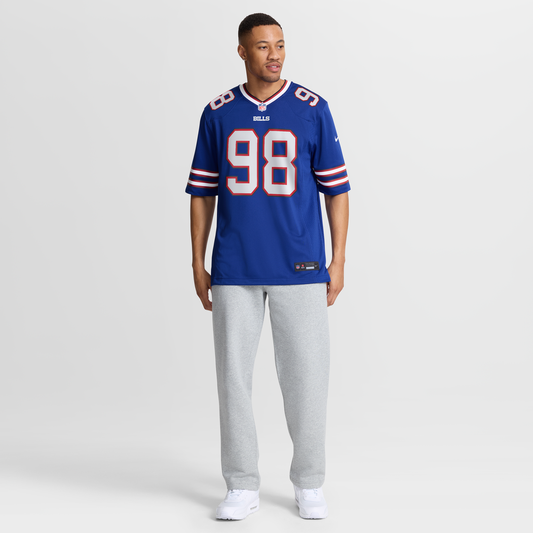 Buffalo Bills T.J. Sanders Royal Team Game Jersey product image 7, provided for visual reference and product detail review