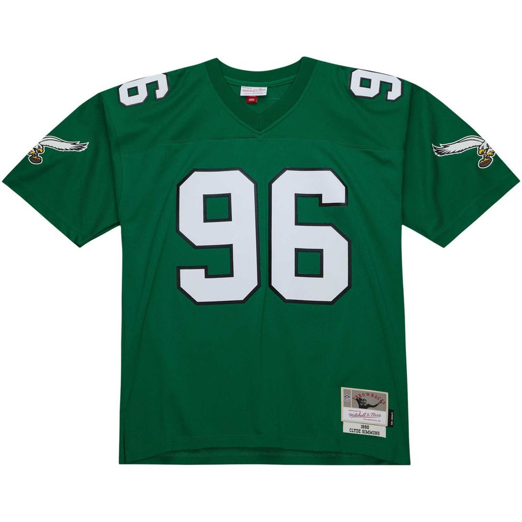 Philadelphia Eagles Clyde Simmons Kelly Green Legacy Replica Jersey product image 2, provided for visual reference and