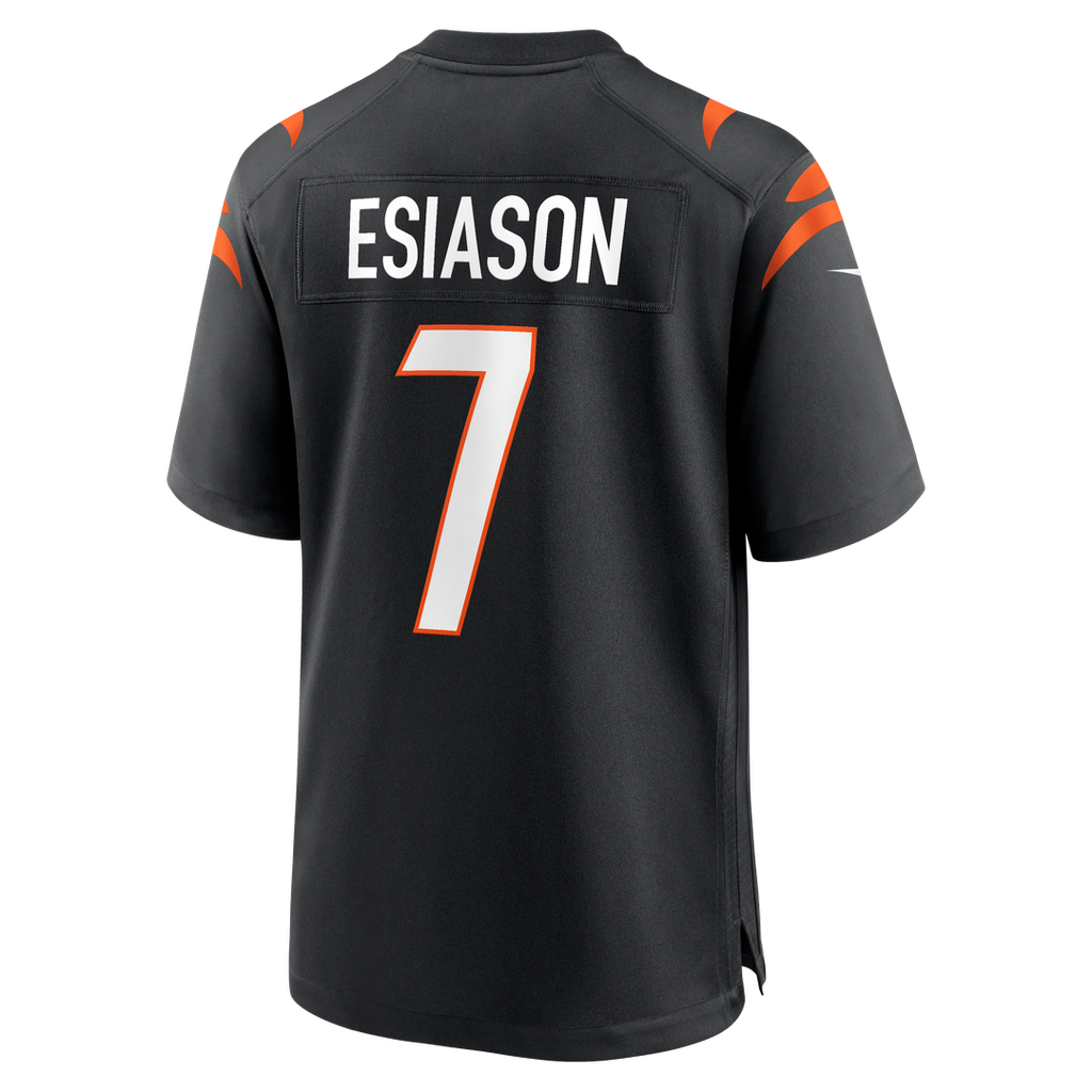 Cincinnati Bengals Boomer Esiason Black Retired Player Jersey product image 3, provided for visual reference and product