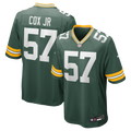 Green Bay Packers Brenton Cox Jr. Green Game Jersey product image 1, provided for visual reference and product detail review