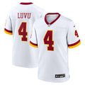 Washington Commanders Frankie Luvu White Game Super Bowl Era Jersey product image 1, provided for visual reference and
