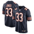 Chicago Bears Jaylon Jones Navy Team Game Jersey product image 1, provided for visual reference and product detail review