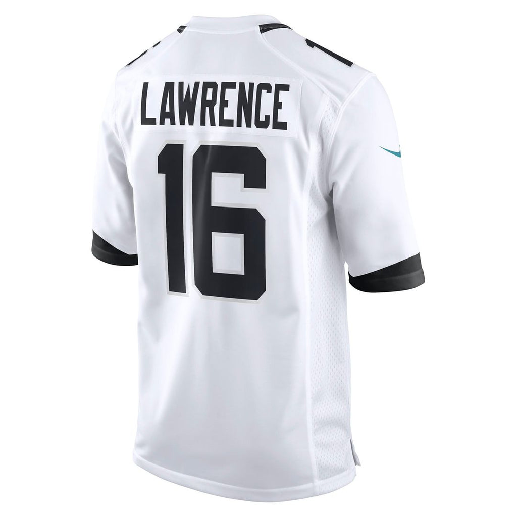 Jacksonville Jaguars Trevor Lawrence White Game Jersey product image 6, provided for visual reference and product detail