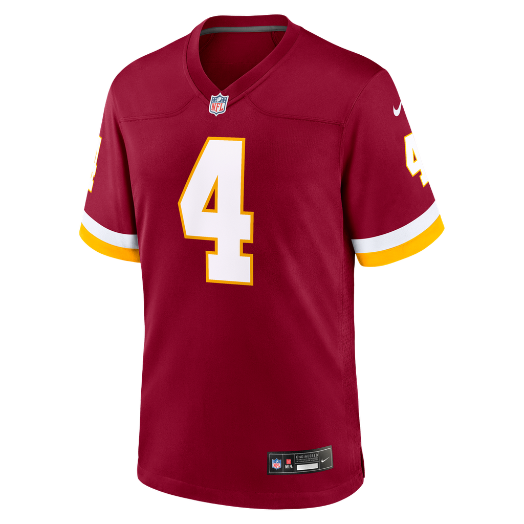 Washington Commanders Frankie Luvu Burgundy Game Jersey product image 6, provided for visual reference and product detail