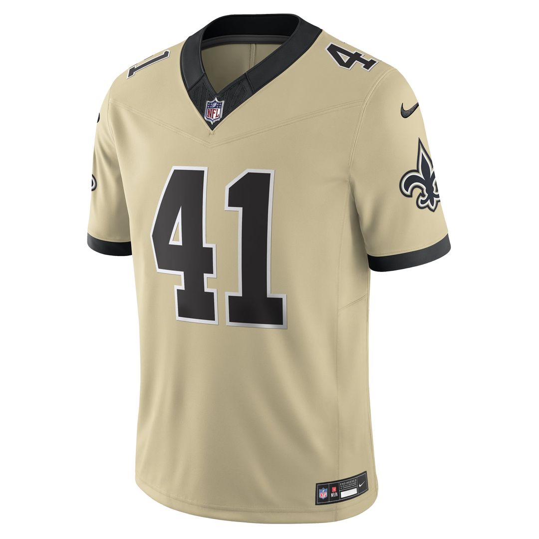 New Orleans Saints Alvin Kamara White Alternate Vapor F.U.S.E. Limited Jersey product image 11, provided for visual