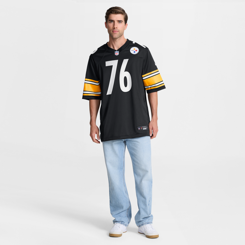Pittsburgh Steelers Troy Fautanu Black Player Game Jersey product image 7, provided for visual reference and product detail