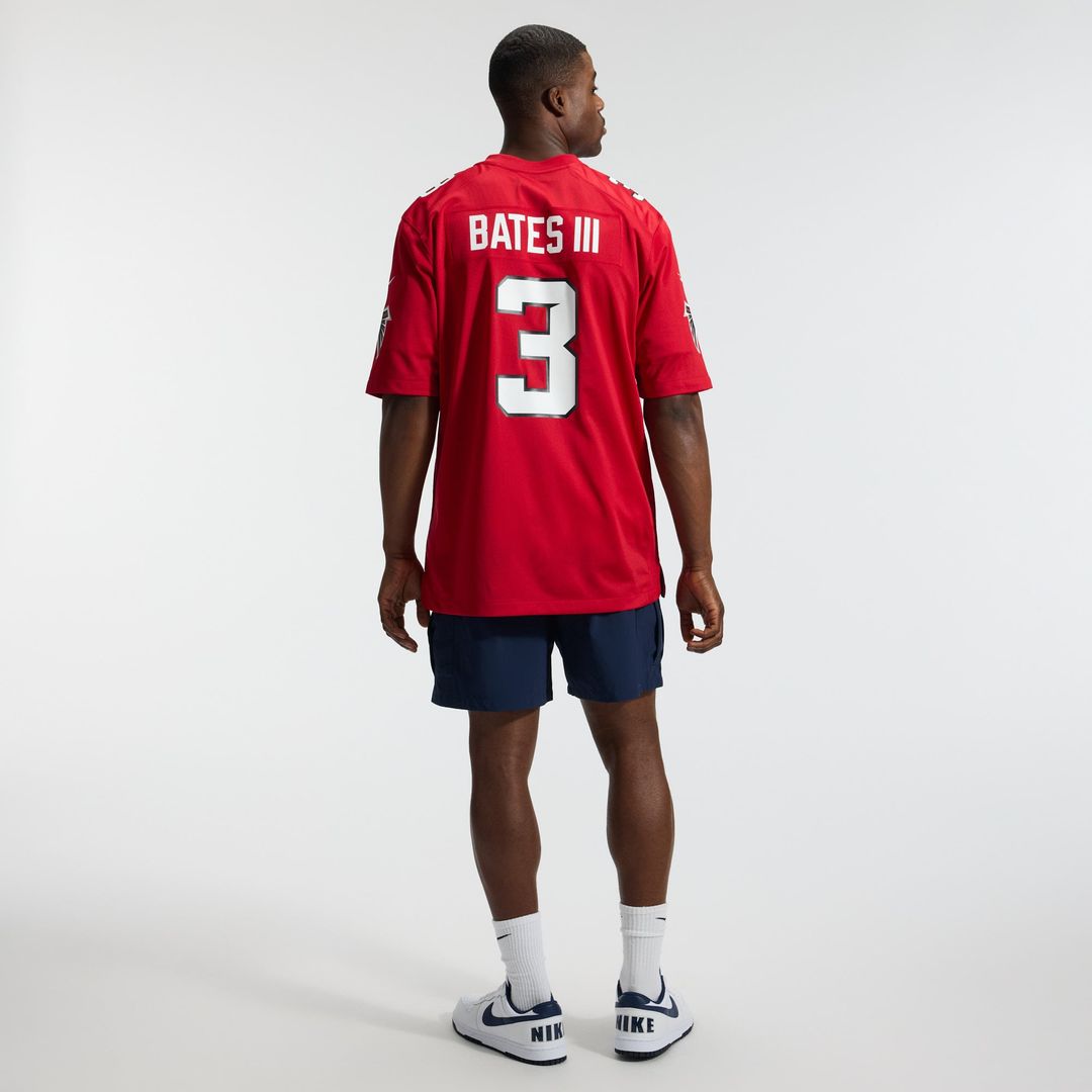 Atlanta Falcons Jessie Bates III White Game Jersey product image 19, provided for visual reference and product detail review