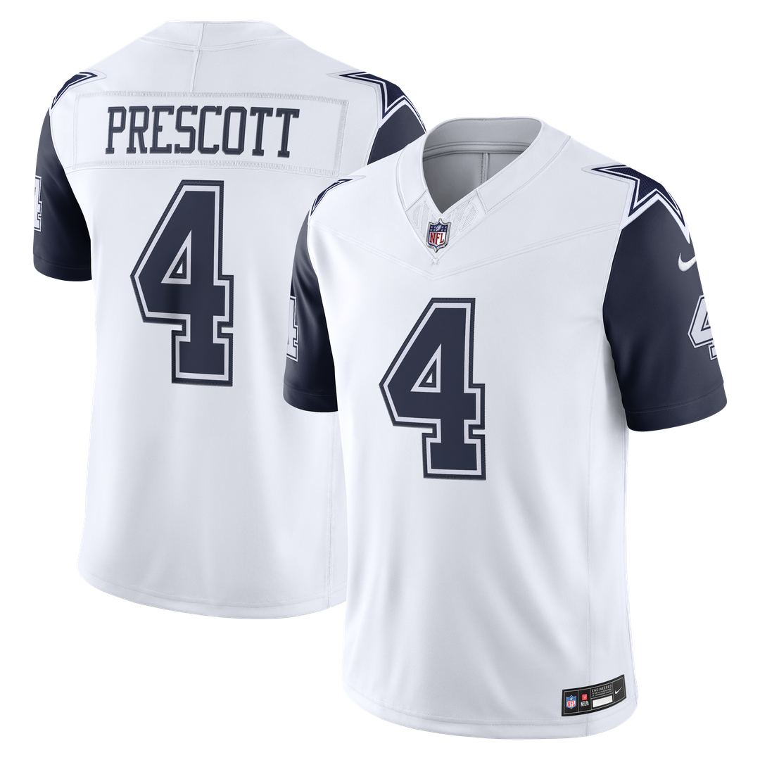 Dallas Cowboys Dak Prescott White Alternate Vapor F.U.S.E. Stitched Limited Jersey product image 1, provided for visual
