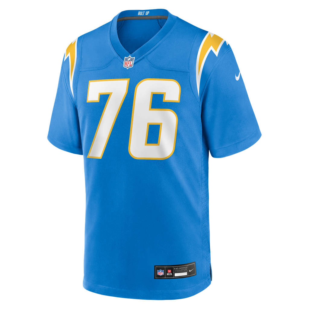 Los Angeles Chargers Joe Alt Powder Blue Player Game Jersey product image 10, provided for visual reference and product