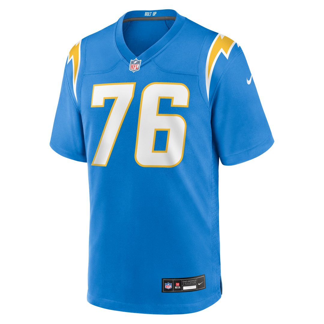 Los Angeles Chargers Joe Alt Powder Blue Player Game Jersey product image 10, provided for visual reference and product