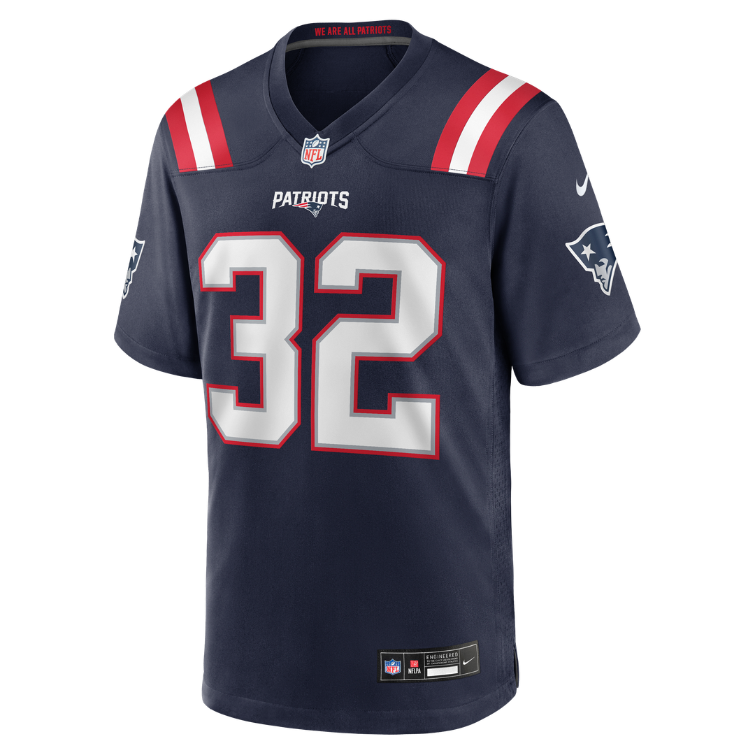 New England Patriots TreVeyon Henderson Red Alternate Game Player Jersey product image 8, provided for visual reference and