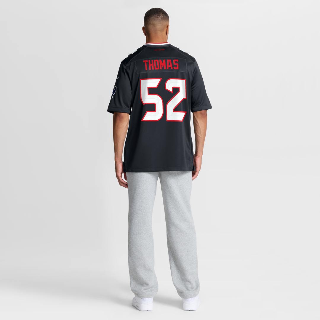 Houston Texans Xavier Thomas Navy Team Game Jersey product image 5, provided for visual reference and product detail review