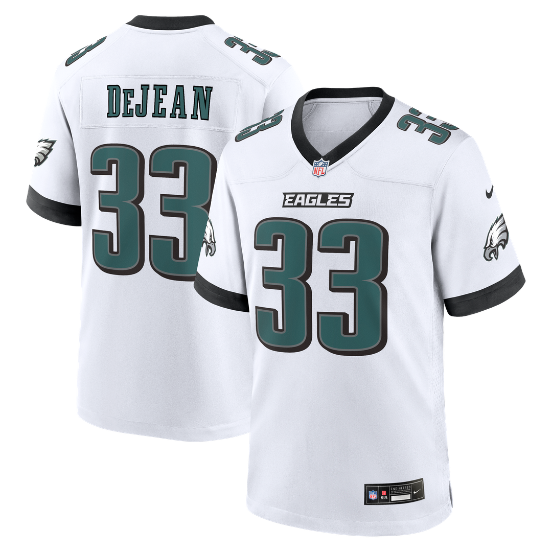 Philadelphia Eagles Cooper DeJean Midnight Green Team Game Jersey product image 10, provided for visual reference and