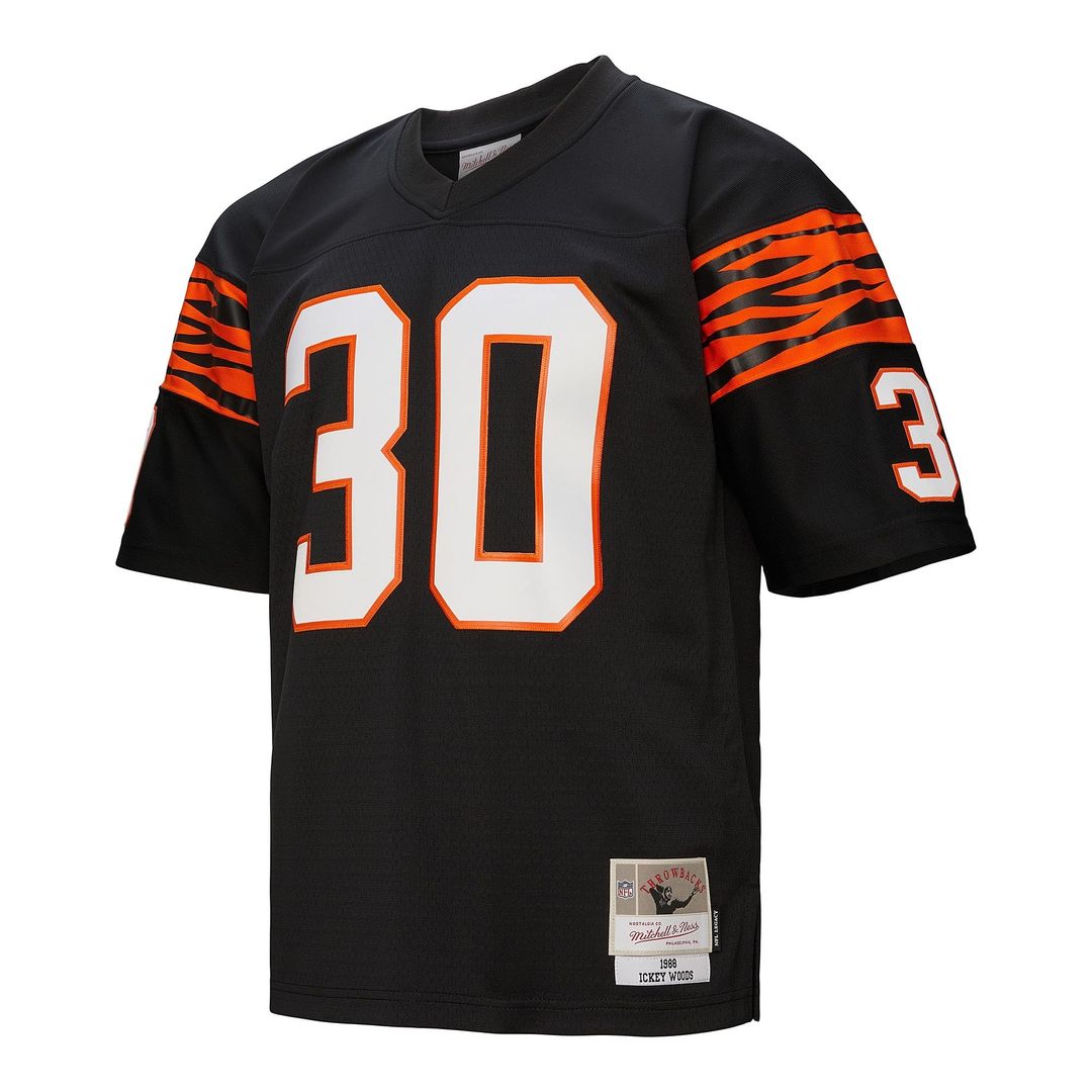 Cincinnati Bengals Ickey Woods Black 1988 Legacy Replica Jersey product image 7, provided for visual reference and product