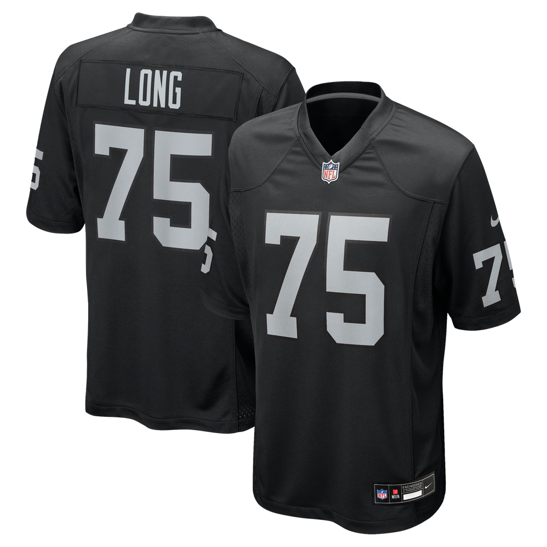 Las Vegas Raiders Howie Long Black Game Retired Player Jersey product image 1, provided for visual reference and product