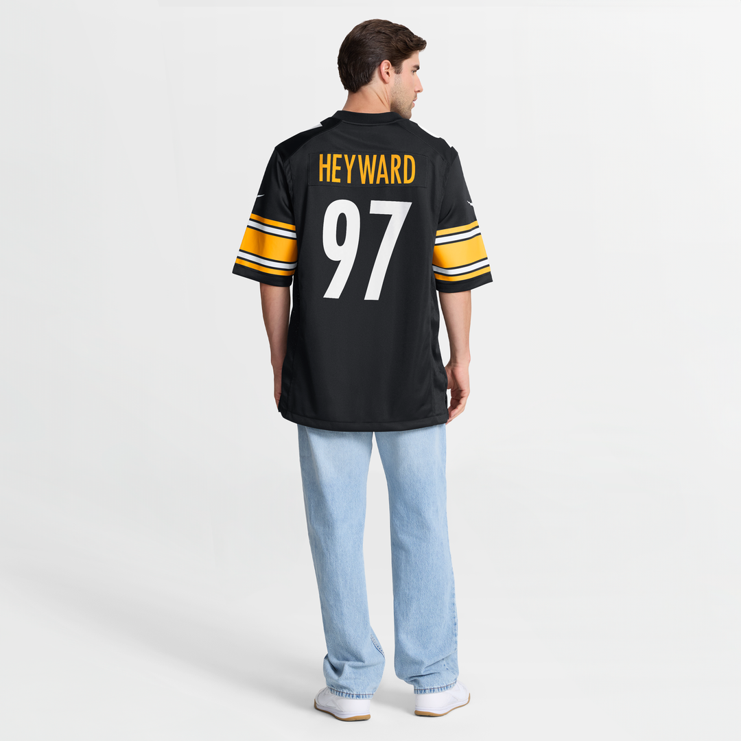 Pittsburgh Steelers Cameron Heyward Black Game Jersey product image 16, provided for visual reference and product detail