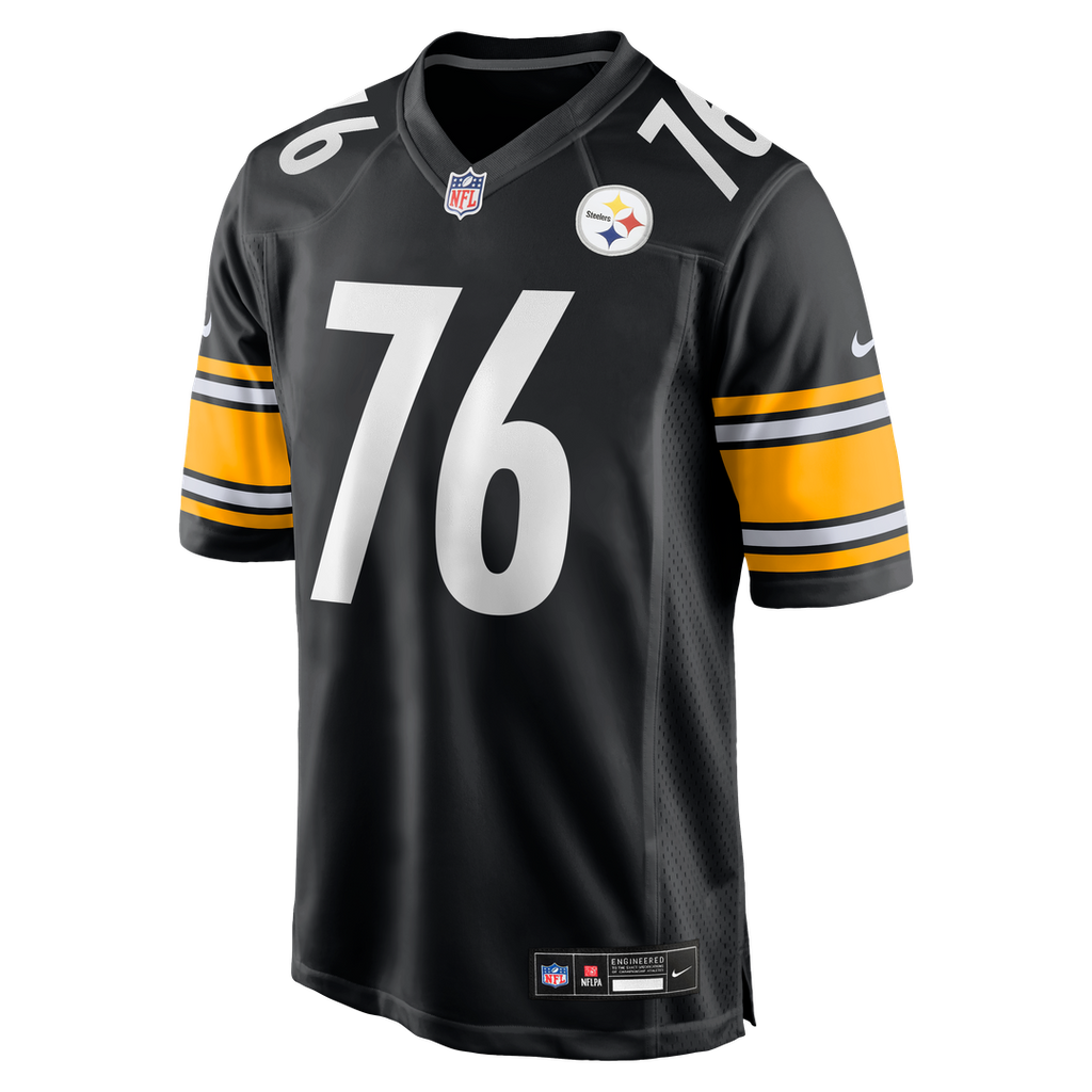 Pittsburgh Steelers Troy Fautanu Black Player Game Jersey product image 2, provided for visual reference and product detail