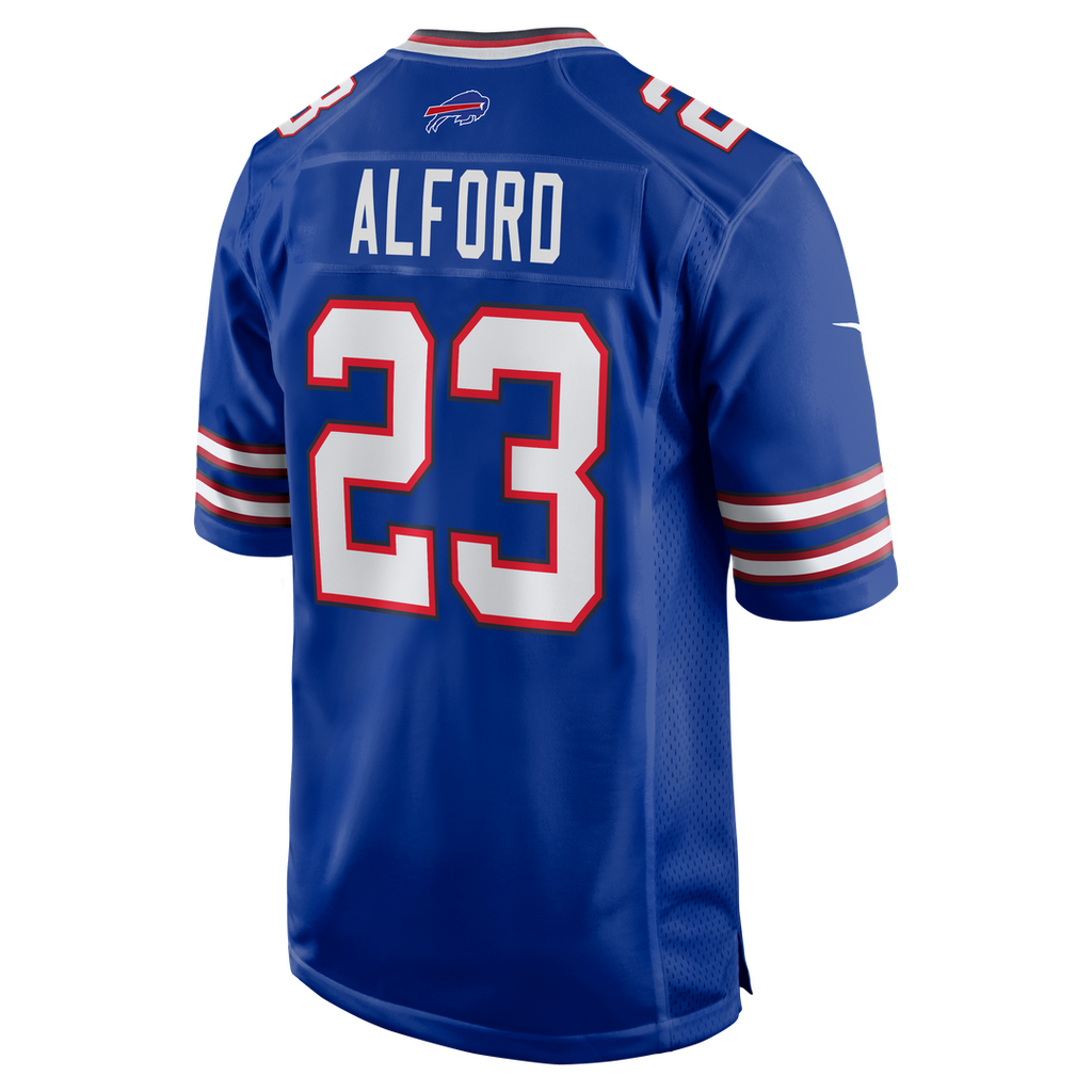 Buffalo Bills Dee Alford Royal Team Game Jersey product image 3, provided for visual reference and product detail review