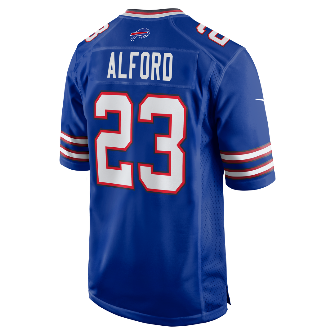 Buffalo Bills Dee Alford Royal Team Game Jersey product image 3, provided for visual reference and product detail review