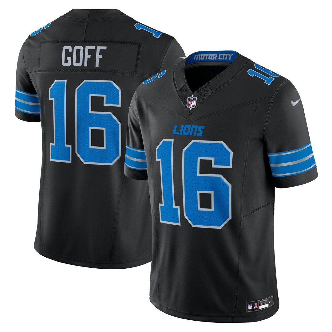 Detroit Lions Jared Goff White Vapor F.U.S.E. Limited Jersey product image 10, provided for visual reference and product