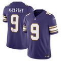 Minnesota Vikings J.J. McCarthy Purple Alternate Classic Vapor F.U.S.E. Stitched Limited Jersey product image 1, provided