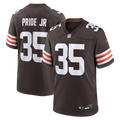 Cleveland Browns Toriano Pride Jr. Brown Team Game Jersey product image 1, provided for visual reference and product detail