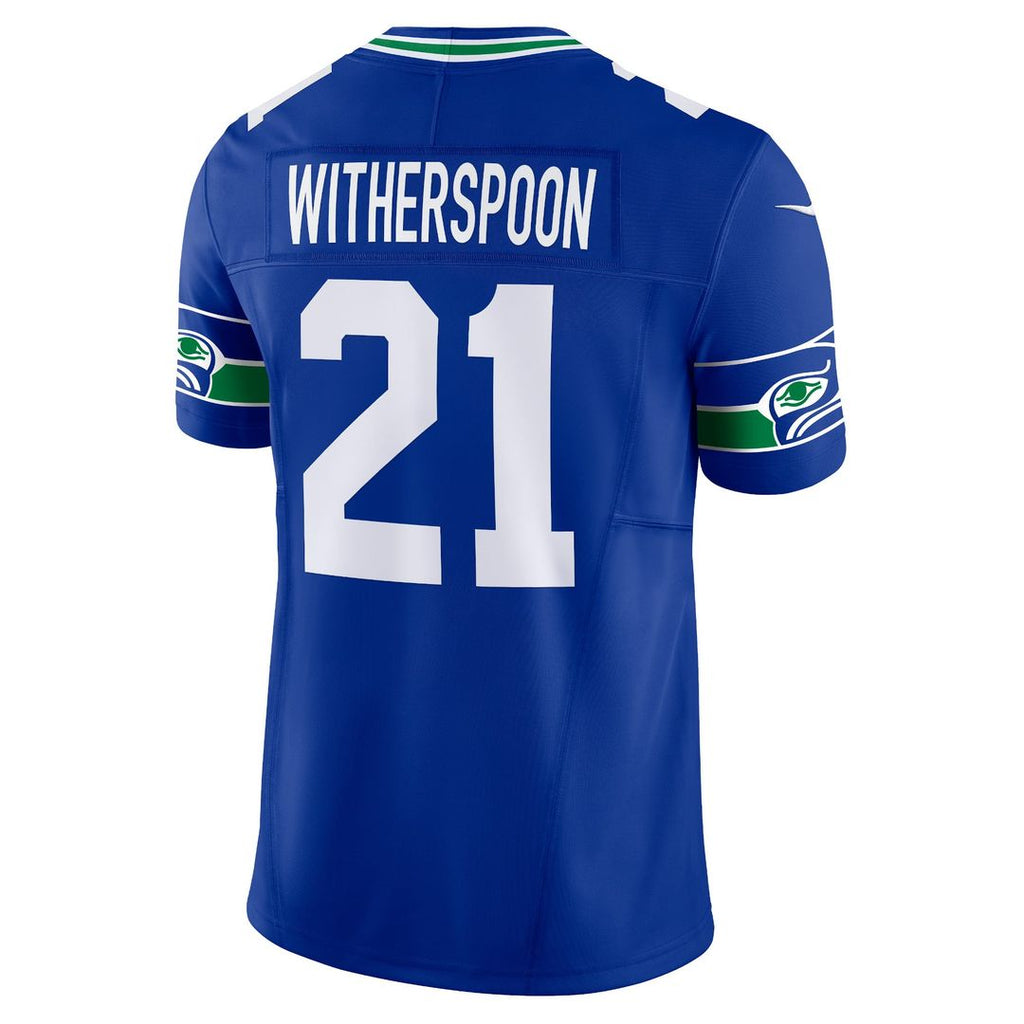 Seattle Seahawks Devon Witherspoon Royal Alternate Vapor F.U.S.E. Limited Jersey product image 3, provided for visual