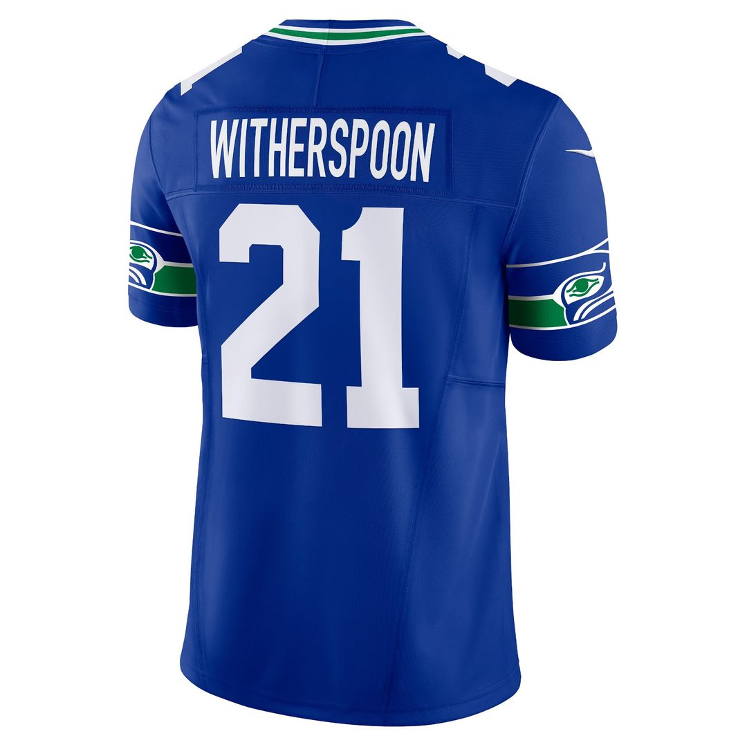 Seattle Seahawks Devon Witherspoon Royal Alternate Vapor F.U.S.E. Limited Jersey product image 3, provided for visual
