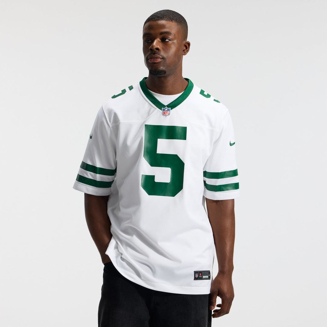 New York Jets Garrett Wilson Legacy White Game Jersey product image 15, provided for visual reference and product detail
