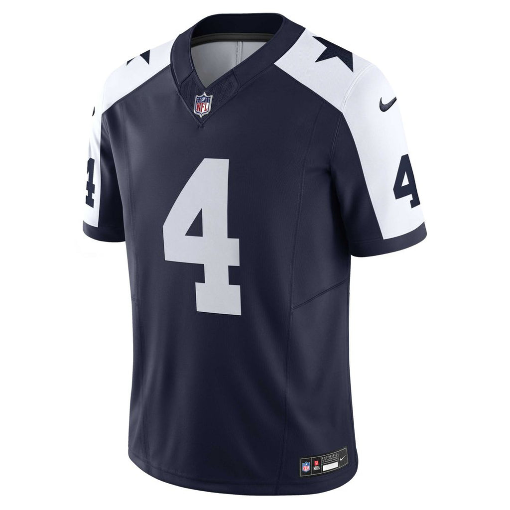 Dallas Cowboys Dak Prescott Navy Vapor F.U.S.E. Limited Jersey product image 2, provided for visual reference and product