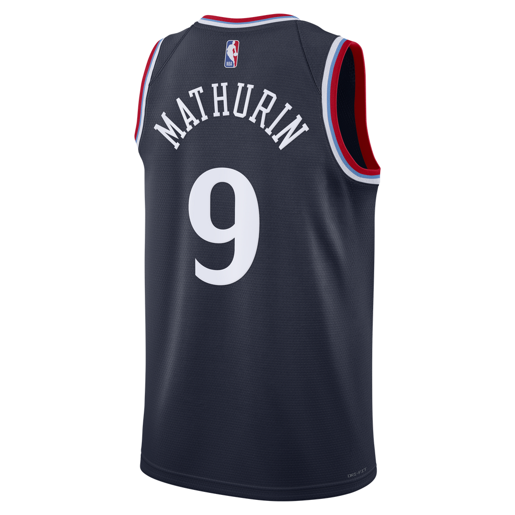 Bennedict Mathurin Los Angeles Clippers Icon Edition Replica Swingman Jersey - Navy - Unisex product image 4, provided for