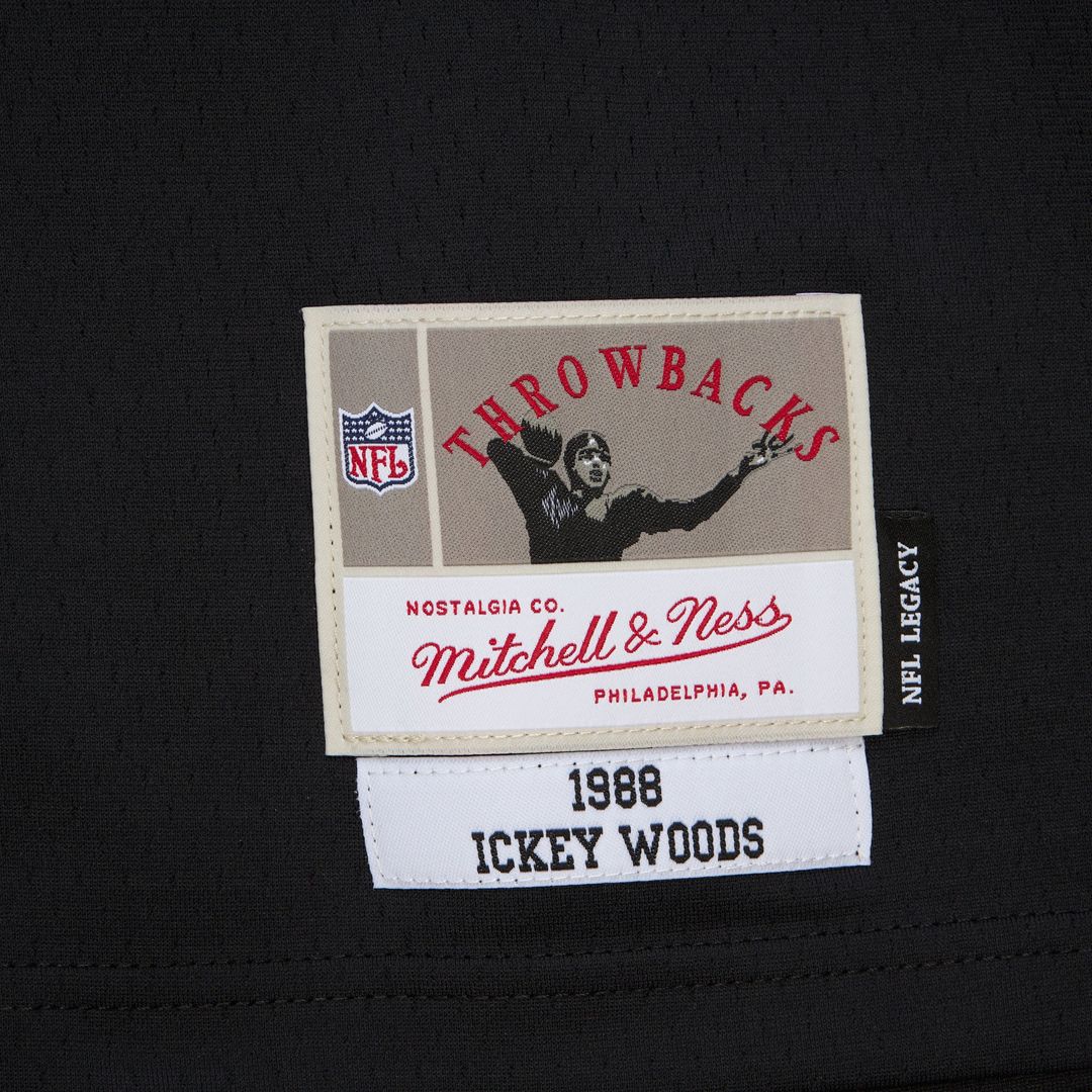 Cincinnati Bengals Ickey Woods Black 1988 Legacy Replica Jersey product image 5, provided for visual reference and product