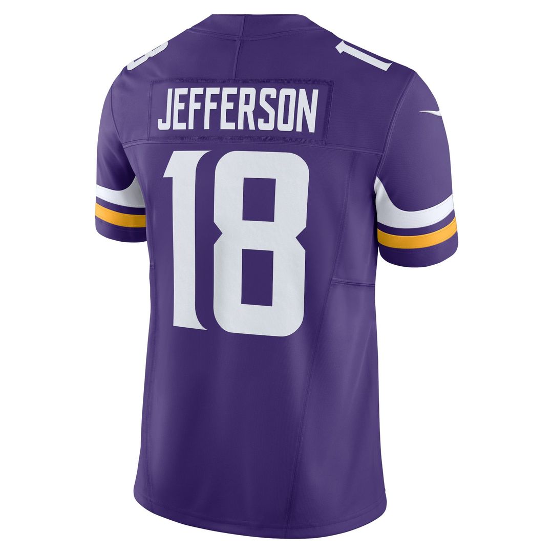 Minnesota Vikings Justin Jefferson Purple Vapor F.U.S.E. Limited Jersey product image 3, provided for visual reference and
