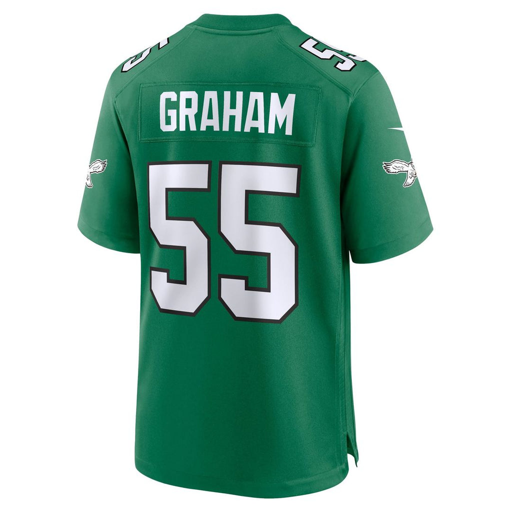 Philadelphia Eagles Brandon Graham Kelly Green Alternate Game Jersey product image 3, provided for visual reference and