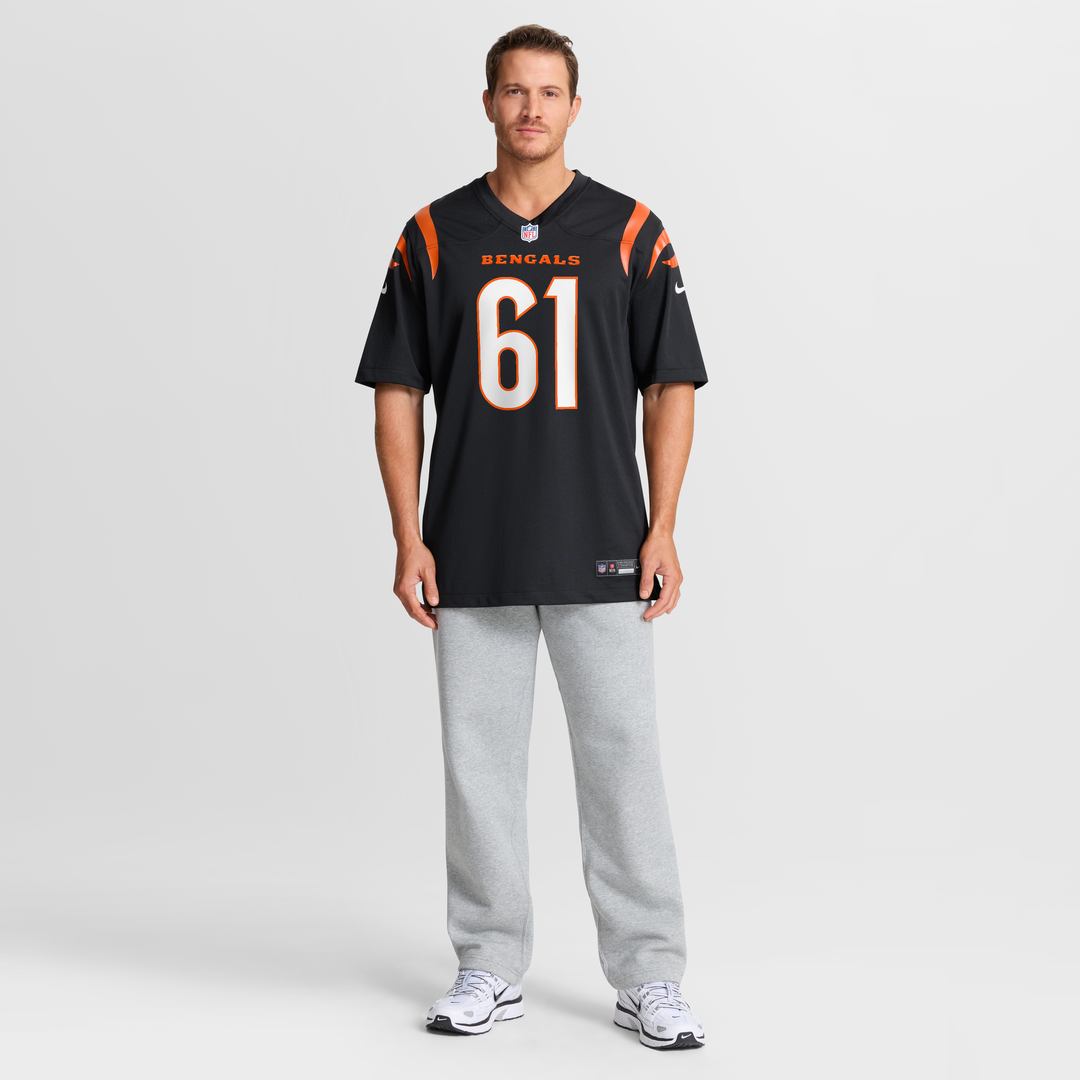 Cincinnati Bengals Cody Ford Black Game Jersey product image 7, provided for visual reference and product detail review