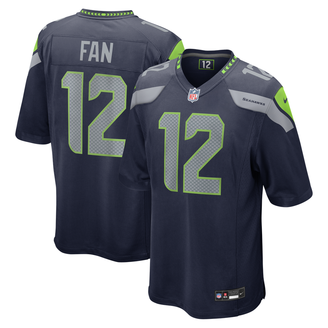 Seattle Seahawks 12s White Game Jersey product image 7, provided for visual reference and product detail review