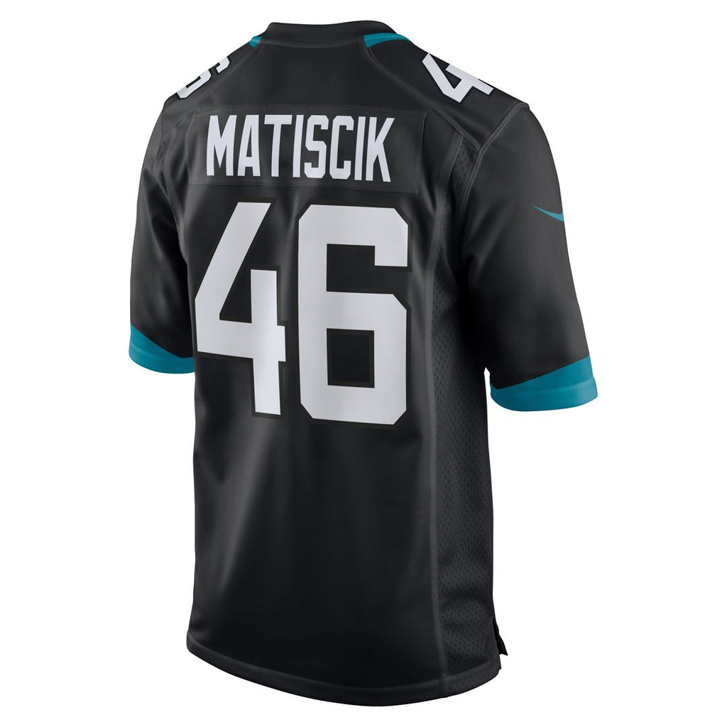 Jacksonville Jaguars Ross Matiscik Teal Game Jersey product image 19, provided for visual reference and product detail review