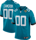 Jacksonville Jaguars Josh Cameron Teal Game Jersey product image 1, provided for visual reference and product detail review