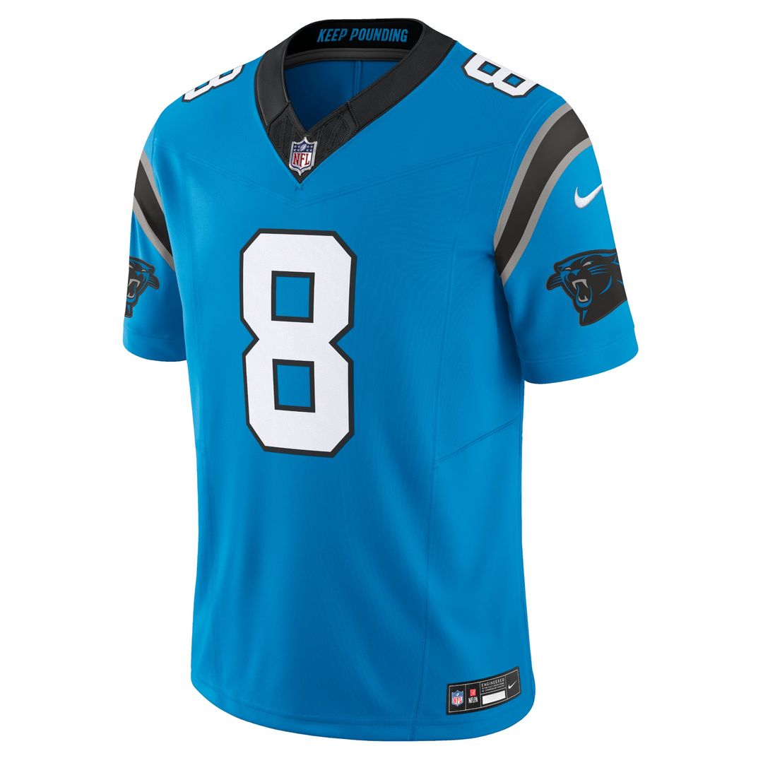 Carolina Panthers Jaycee Horn Blue Vapor F.U.S.E. Limited Jersey product image 2, provided for visual reference and product