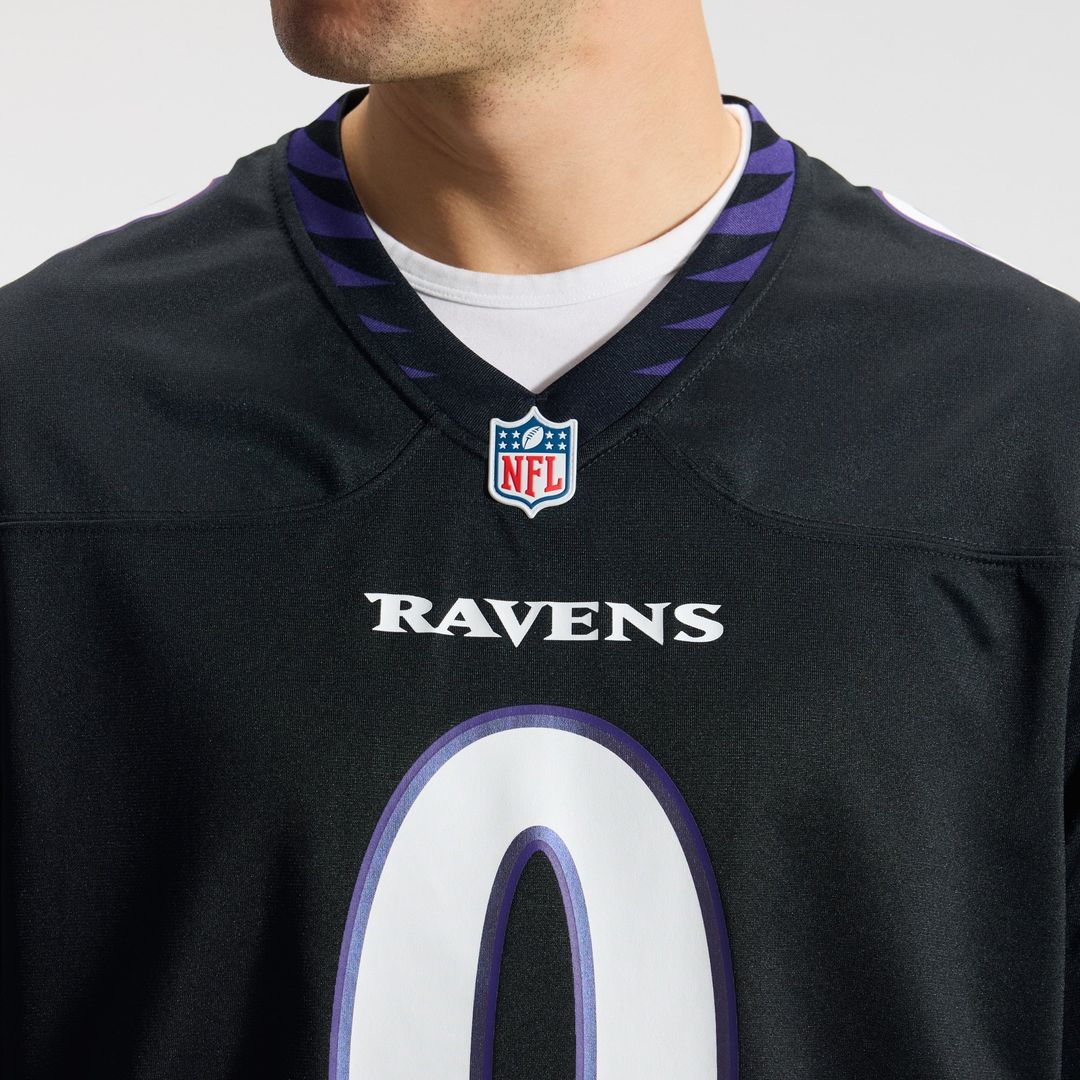 Baltimore Ravens Roquan Smith Purple Alternate Game Jersey product image 15, provided for visual reference and product