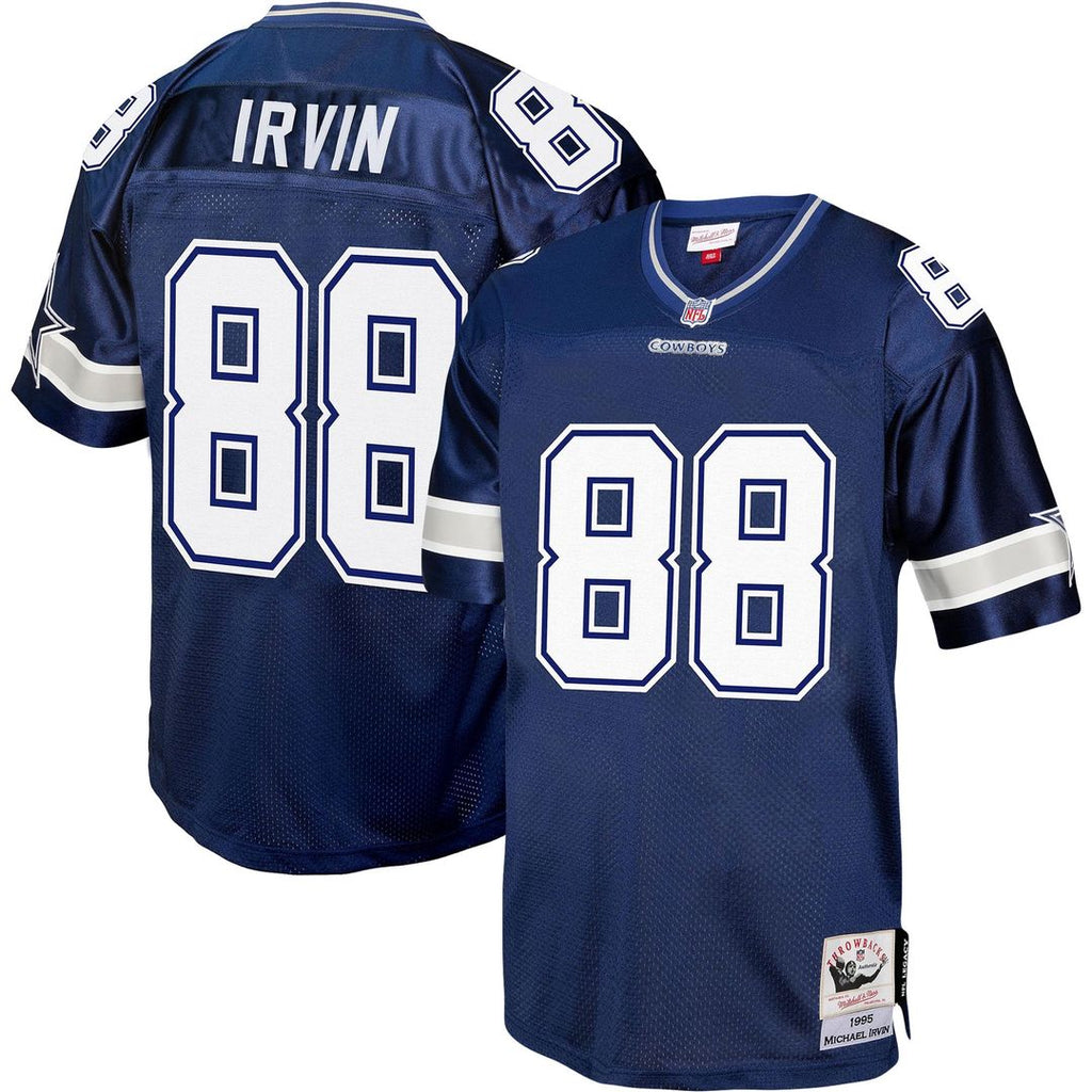 Dallas Cowboys Michael Irvin Navy Legacy Replica Jersey product image 1, provided for visual reference and product detail